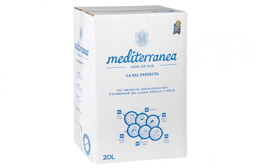 mediterranea Agua de mar Θαλασσινό Νερό 20L